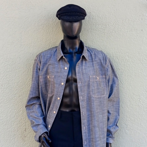 LUCKY BRAND MEN'S SANFORIZED PURE COTTON LUXURY DENIM DESIGNER SHIRT - Picture 1 of 17